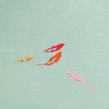 Original Minimalism Fish Paintings by Valeria Pesce