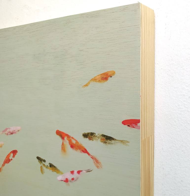 Original Minimalism Fish Painting by Valeria Pesce