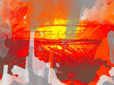 Original Abstract Drawing by Cesar Enrique Aballi Perez