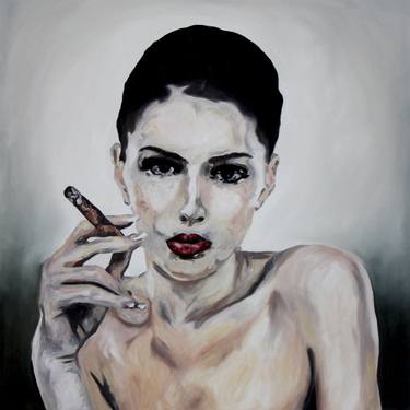 Woman with Cigar thumb