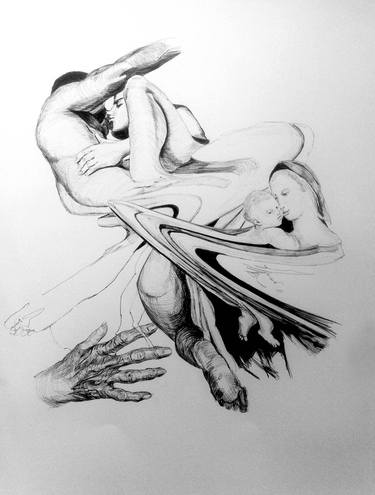 Original Conceptual Body Drawings by Albert Bonay