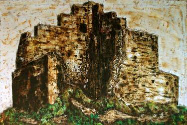 Medieval Split Tower, Rome Landscape (Landscape Expressionism Series) thumb