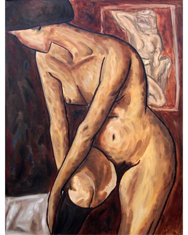 Original Expressionism Nude Paintings by Alessandro Nesci