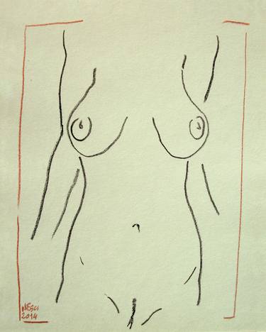 Print of Expressionism Nude Drawings by Alessandro Nesci