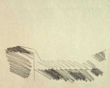 Italian Landscapes: Houses near the Tyrrhenian Sea #04 (Series Landscape Ink, Graphite, Pencil, Charcoal Drawing) thumb