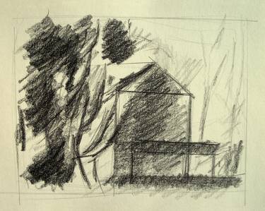 Original Landscape Drawings by Alessandro Nesci