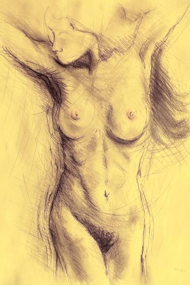 Print of Expressionism Erotic Drawings by Alessandro Nesci