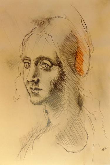 Print of Portrait Drawings by Alessandro Nesci