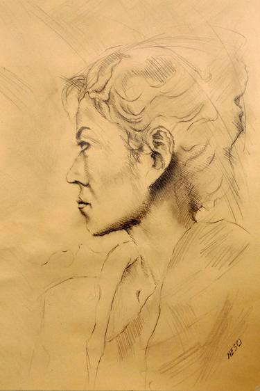 Print of Portrait Drawings by Alessandro Nesci