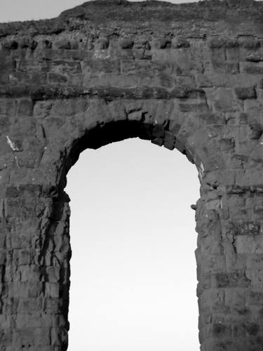 Italian black and white - Lights and Shadows, ancient Roman architecture - The Roman landscape, Rome, Italy, photography thumb