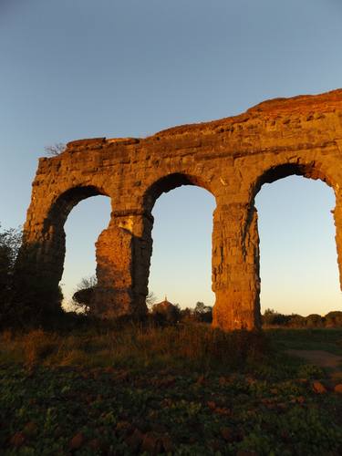 Italian Sunshine - Roman Aqueduct - The Roman landscape, Rome, Italy, photography thumb