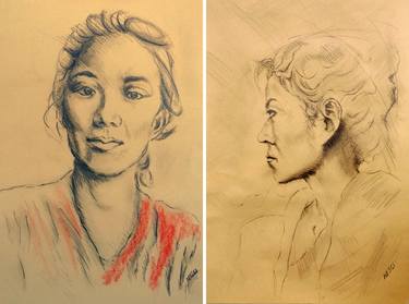 Print of Portrait Drawings by Alessandro Nesci