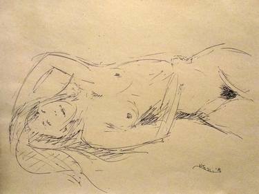 Print of Nude Drawings by Alessandro Nesci