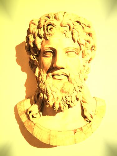 Zeus - Classical mithology - Photography in gold light, figurative portraiture thumb