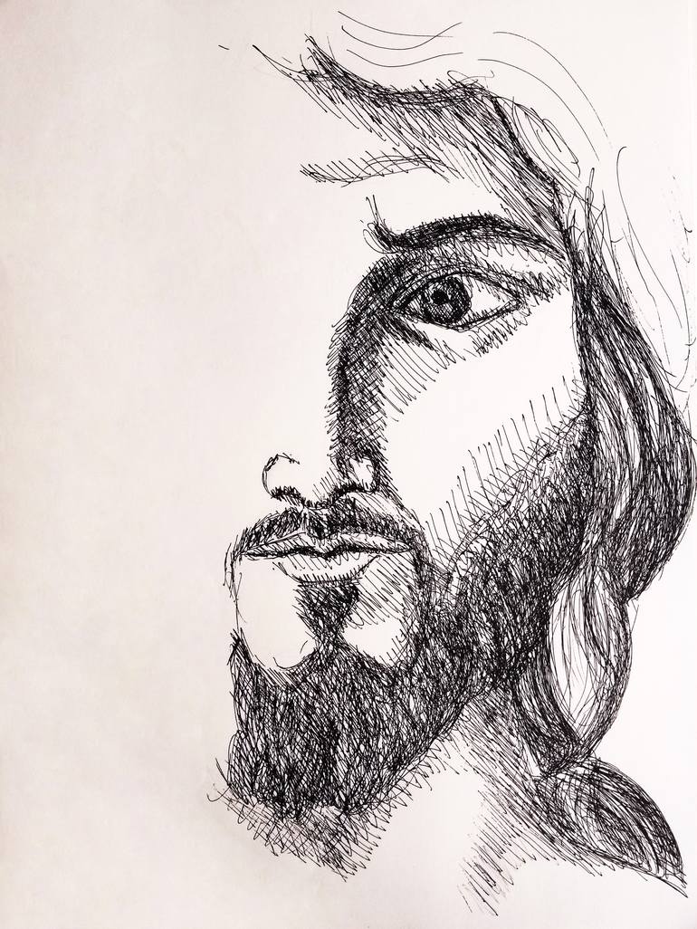 Jesus Christ Drawing by Alessandro Nesci | Saatchi Art