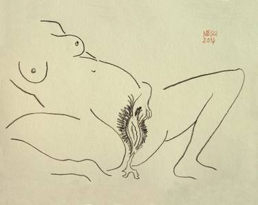 Print of Erotic Drawings by Alessandro Nesci