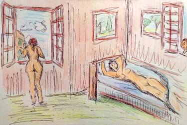 Original Erotic Drawings by Alessandro Nesci