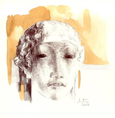 Print of Expressionism Classical mythology Drawings by ANGELO MASSIMO NOSTRO