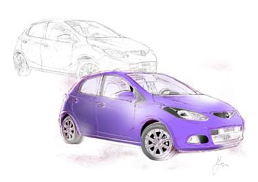 Print of Illustration Car Drawings by Jen Satora