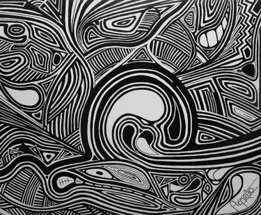 Print of Abstract Patterns Drawings by Andres Carbó