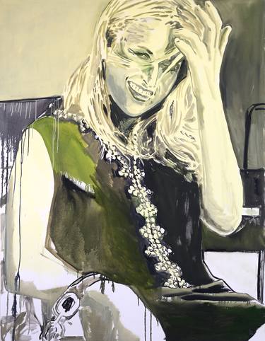 Original Figurative Fashion Paintings by Agnes Lörincz