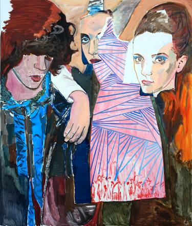 Print of Figurative People Paintings by Agnes Lörincz