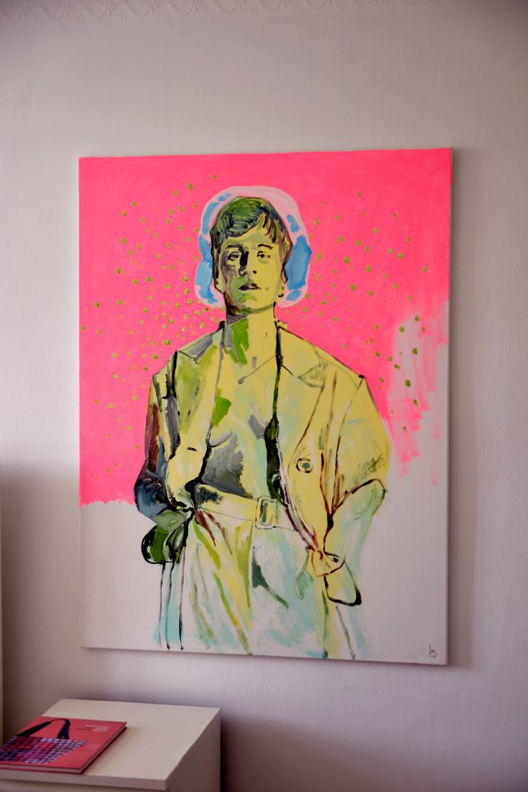 Original Figurative People Painting by Agnes Lörincz