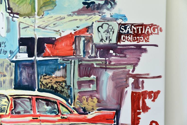 Original Expressionism Transportation Painting by Agnes Lörincz