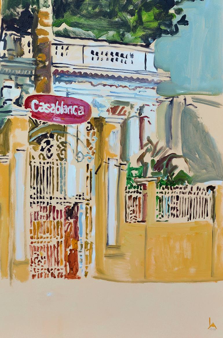 Original Documentary Travel Painting by Agnes Lörincz