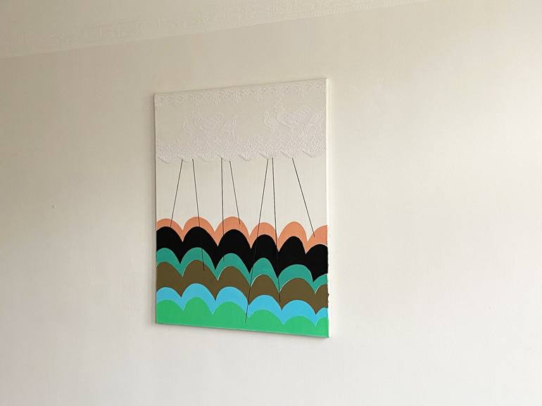 Original Modern Abstract Painting by Agnes Lörincz