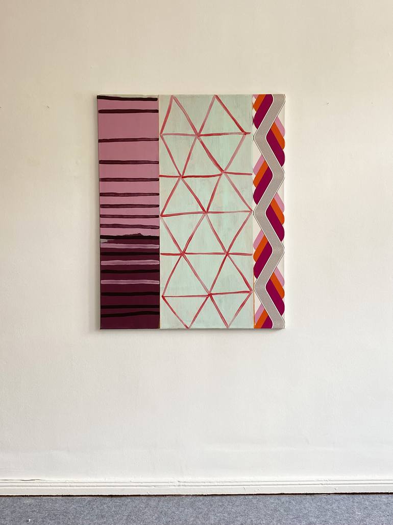 Original Abstract Painting by Agnes Lörincz