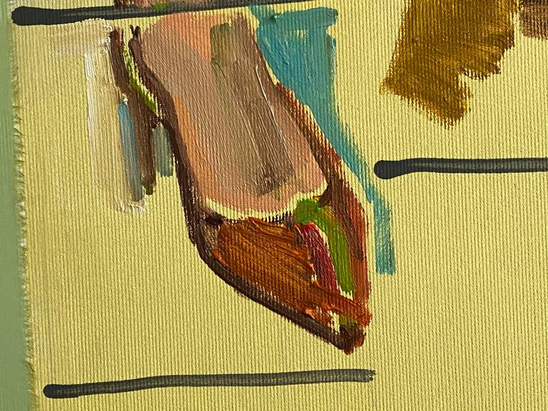 Original Figurative Fashion Painting by Agnes Lörincz