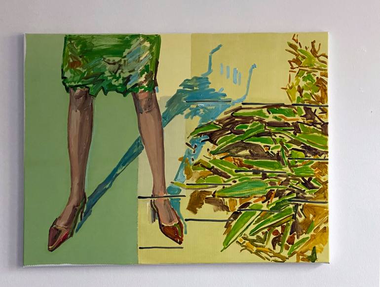 Original Figurative Fashion Painting by Agnes Lörincz