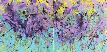 Original Abstract Floral Paintings by Joy Moore