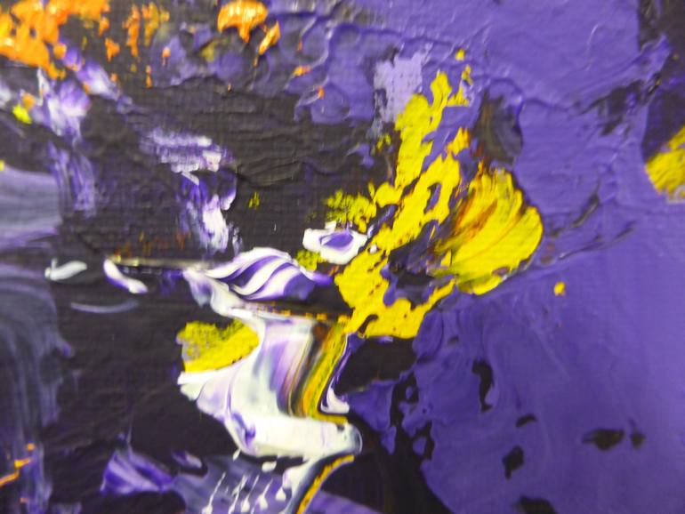 Original Abstract Floral Painting by Joy Moore