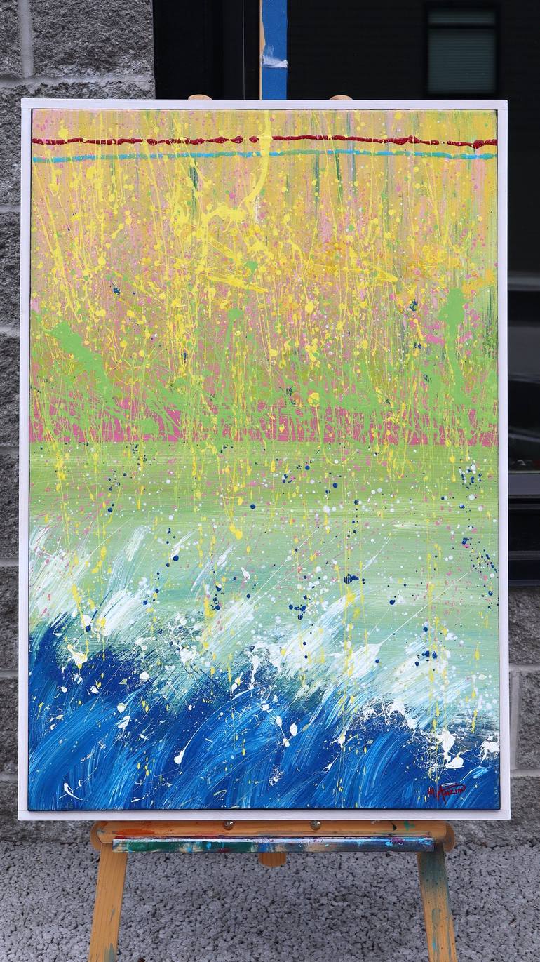 Original Abstract Water Painting by Matej Anzin