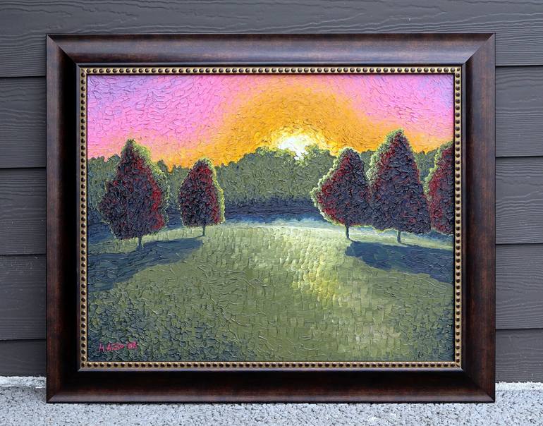 Original Impressionism Landscape Painting by Matej Anzin