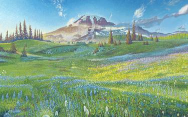 Original Fine Art Landscape Paintings by Matej Anzin