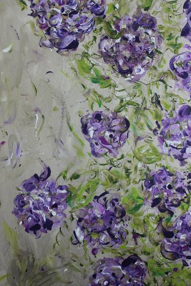 Print of Abstract Expressionism Floral Paintings by Liza Hathaway Matthews