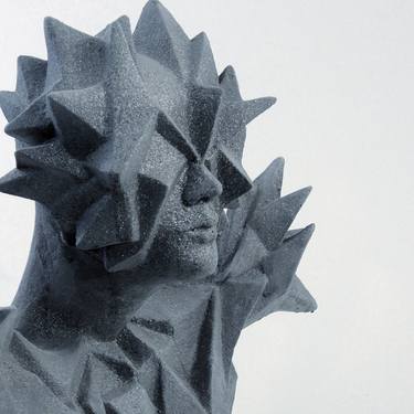 Original Figurative Geometric Sculpture by Petek Karabulut