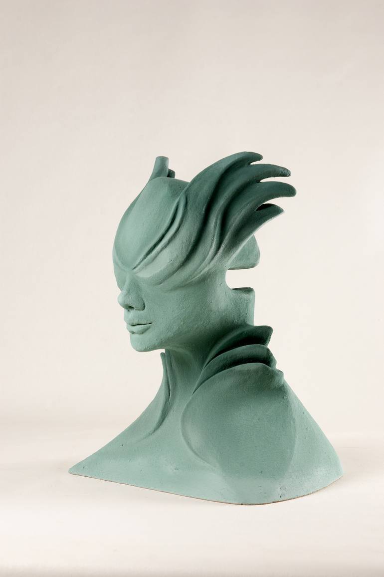 Original Figurative Portrait Sculpture by Petek Karabulut