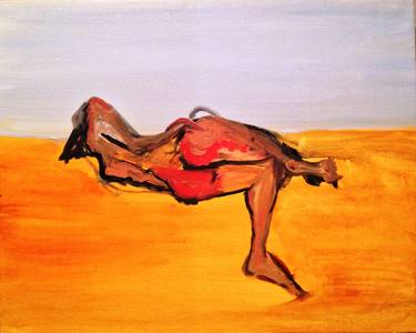 Original Figurative Nude Painting by Lucy Miles