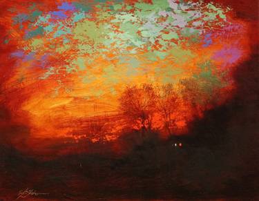 Saatchi Art Artist Chin h Shin; Paintings, “When Sun Goes Down 1” #art