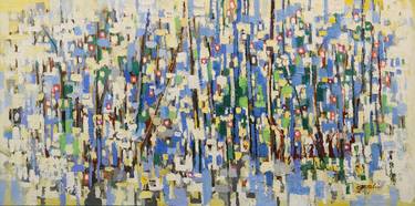 Original Abstract Landscape Paintings by Chin h Shin