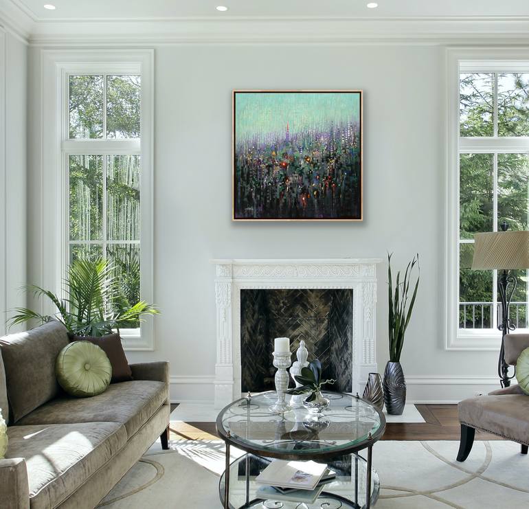 Original Contemporary Cities Painting by Chin H Shin