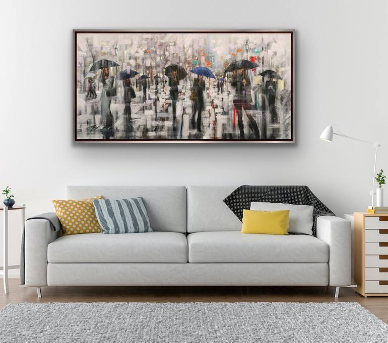 Original Cities Painting by Chin h Shin