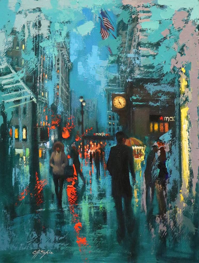 Print of Contemporary Cities Paintings by Chin H Shin