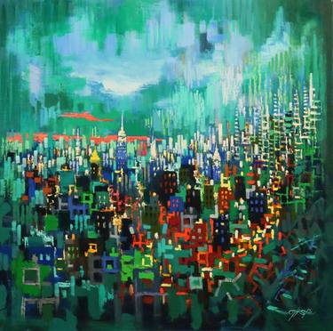 Print of Abstract Expressionism Cities Paintings by Chin h Shin