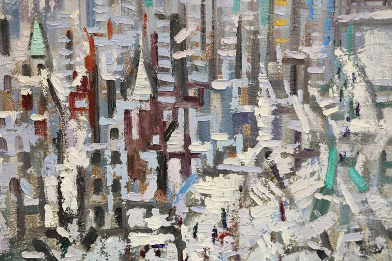 Original Contemporary Cities Painting by Chin H Shin