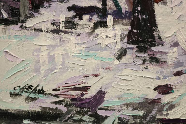 Original Contemporary Landscape Painting by Chin H Shin